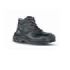 Upower Jena RS S Calzado de Seguridad Botines - Talla 37 - Empeine Piel Hidrofugo, Inserciones Mesh Transpirable, Puntal AirToe Composite, Antiperforacion, Antideslizante, Suela Resistente - Color Negro