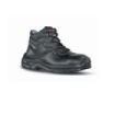 Upower Jena RS S Calzado de Seguridad Botines - Talla 46 - Empeine Piel Hidrofugo, Inserciones Mesh Transpirable, Puntal AirToe Composite, Antiperforacion, Antideslizante, Suela Resistente, Proteccion S3S FO SR - Color Negro