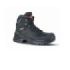 Upower Terranova UK S Calzado de Seguridad Botines - Talla 45 - Empeine Piel Pull-Up Hidrofugo, Inserciones Mesh Transpirable, Puntal AirToe Composite, Antiperforacion, Antideslizante, Suela Resistente, Proteccion S3S FO SR - Color Negro