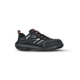 Upower Dardo S Calzado de Seguridad Bajos - Talla 47 - Ligeros y Comodos, Puntera AirToe Composite, Antiperforacion, Antideslizante, Suela PU/PU, Proteccion S1PS FO SR - Color Negro