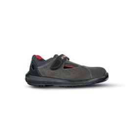 Upower Light One S Calzado de Seguridad Bajos - Talla 36 - Airnet Gamuza, Mesh Transpirable, AirToe Composite, Antiperforacion, Antideslizante, Suela PU/PU, Proteccion S1PS FO SR - Color Gris Oscuro