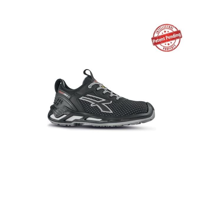 Upower Marlin S ESD Calzado de Seguridad Bajos - Talla 44 - Resistencia a la Abrasion, Impermeables y Transpirables, Puntera de Aluminio, Suela Antideslizante, Proteccion S3S CI FO SR - Color Negro