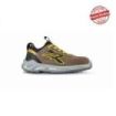 Upower Curry S ESD Calzado de Seguridad Bajos - Talla 36 - Piel Afelpada Perforada, Puntera de Aluminio, Suela Antideslizante, Proteccion S1PS FO SR - Color Beige/Amarillo