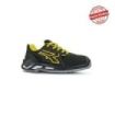 Upower Krug S ESD Calzado de Seguridad Bajos - Talla 37 - Proteccion Avanzada S3S CI FO SR, Puntera de Aluminio, Parte Superior Hidrorepelente, Suela Antideslizante, Escudo Anti-Impactos - Color Negro/Amarillo