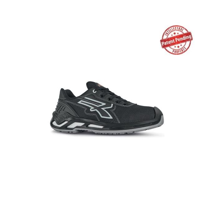 Upower Zorbi S ESD Calzado de Seguridad Bajos - Talla 46 - Puntera de Aluminio, Parte Superior Hidrorepelente y Transpirable, Suela Antideslizante, Proteccion S3S CI FO SR - Color Negro