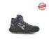 Upower Merak S ESD Calzado de Seguridad Altos - Talla 47 - Cuero Nubuck Resistente al Agua, Puntera de Aluminio, Suela PU/PU High Rebound, Antiarrugas, Hidrofugos, Antideslizantes, Proteccion S3S CI FO SR - Color Gris Oscuro
