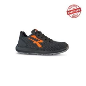 Upower Taurus S ESD Calzado de Seguridad - Talla 42 - Puntera AirToe Aluminium, Antipinchazos, Resistente a la Abrasion, Alta Transpirabilidad, Proteccion S3S CI FO SR - Color Gris Oscuro/Naranja