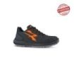 Upower Taurus S ESD Calzado de Seguridad - Talla 45 - Puntera AirToe Aluminium, Antipinchazos, Resistente a la Abrasion, Alta Transpirabilidad, Proteccion S3S CI FO SR - Color Gris Oscuro/Naranja