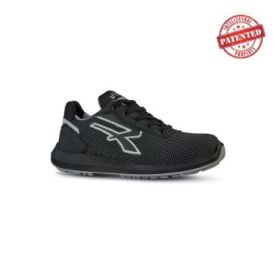 Upower Scudo S ESD Calzado de Seguridad - Talla 45 - Puntera AirToe Aluminium, Antipinchazos, Resistente a la Abrasion, Transpirable, Suela PU/PU High Rebound, Proteccion S3S CI FO SR - Color Negro