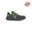 Upower Hydra S ESD Calzado de Seguridad Altos - Talla 45 - Cuero Nubuck Resistente al Agua, Puntera de Aluminio, Suela Antideslizante, Proteccion S3S CI FO SR - Color Gris/Verde