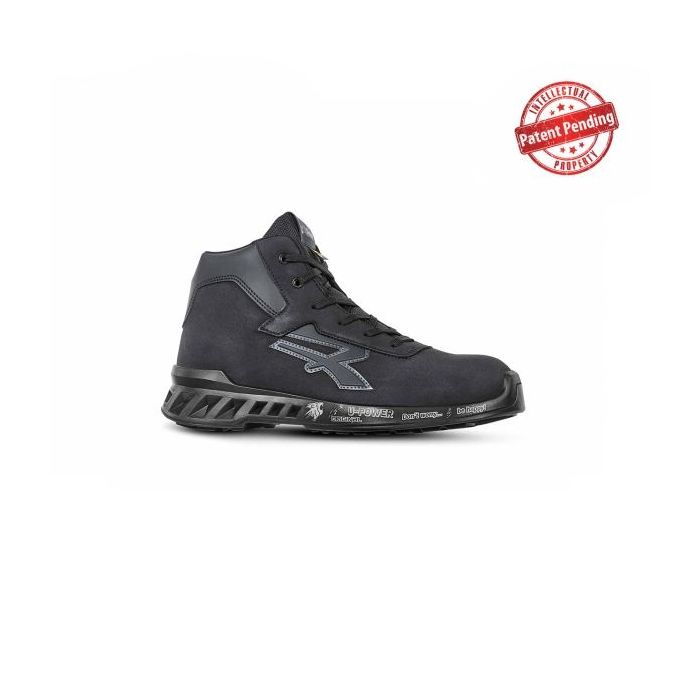 Upower Parker S ESD Calzado de Seguridad Antiestatico Ultraligero - Talla 37 - Resistente al Agua, Puntera Aluminio, Suela Antideslizante, Proteccion Frio, Transpirable, Clase S3S CI FO SR - Color Gris Oscuro