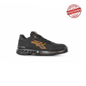 Upower Bruce S ESD Calzado de Seguridad Super Ligeros - Talla 44 - Nylon Transpirable, Proteccion Anti-Abrasion, Suela Antideslizante, Anti-Perforacion, Puntera AirToe Aluminium, S1PS FO SR - Color Gris/Naranja