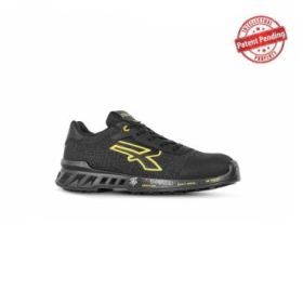 Upower Frank S ESD Calzado de Seguridad Ligeros - Talla 38 - Puntera AirToe Aluminium, Plantilla Antiperforacion, Suela Antideslizante, Proteccion S1PS FO SR, Transpirables - Color Gris/Amarillo