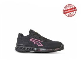 Upower Michelle S ESD Calzado de Seguridad Ligeros para Mujer - Talla 36 - Nylon Ultra-Transpirable, Pelicula Antiabrasion, Plantilla Antiperforacion, Puntera AirToe Aluminium, Proteccion S1PS FO SR - Color Negro/Rosa