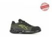 Upower Robin S ESD Calzado de Seguridad Super Ligeros - Talla 35 - Sistema Anti-Perforacion Ultraligero, Puntera AirToe Aluminium, Nylon Transpirable, Antideslizante, Clase de Proteccion S1PS FO SR - Color Verde Oliva/Verde