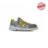 Upower Tony S ESD Calzado de Seguridad Transpirables y Ultraligeros - Talla 44 - Parte Superior Airnet, Suave Piel Serraje, Antideslizante, Resistencia al Aceite, Proteccion S1PS FO SR - Color Gris Claro /Amarillo