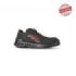 Upower Caesar S ESD Calzado de Seguridad - Talla 46 - Resistencia al Agua, Antideslizantes, Anti-Perforacion, Puntera AirToe Aluminium, Proteccion Contra el Frio, Plantilla Anatomica - Color Negro/Rojo