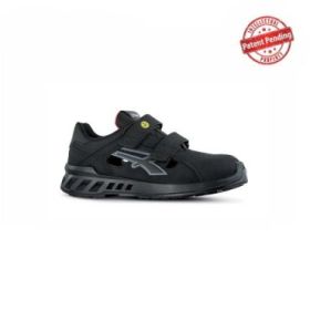 Upower Gary S ESD Sandalias de Trabajo - Talla 37 - Ligereza y Confort, Resistente al Agua, Transpirables, Puntera AirToe Aluminium, Antiperforacion, Suela Antideslizante y Antiestatica, Proteccion S1PS FO SR - Color Negro