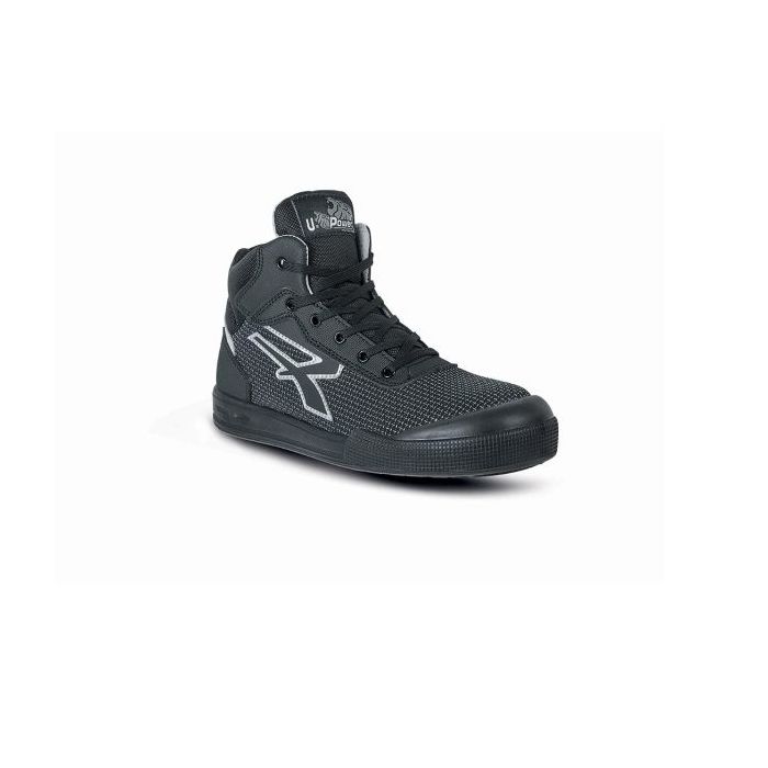 Upower Bob S ESD Calzado de Seguridad Alta Resistencia - Talla 42 - Antideslizantes, Antiaceite, Puntera AirToe Aluminium, Sistema Antiperforacion, Proteccion S3S CI FO SR - Color Negro