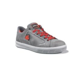 Upower Forest S Calzado de Seguridad Bajos - Talla 41 - Empeine Piel Engrasada Hidrofuga, Puntal Aluminio Antipinchazos, Suelas Antideslizantes PU/PU, Proteccion S3S FO SR - Color Gris