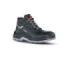 Upower Pitucon L Botines de Seguridad - Talla 42 - Empeine Piel Grana Mina Hidrofugo, Puntal Composite, Lamina Acero Ergonomica, Suela Antideslizante PU/PU, Proteccion S3 FO SR - Color Negro