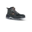 Upower Premiere L Botines de Seguridad - Talla 42 - Empeine Piel Hidrofugo, Inserciones Transpirables, Puntal Composite, Antiperforacion, Antideslizante, Proteccion S3 FO SR - Color Negro