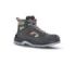 Upower Check L Botines de Seguridad - Talla 35 - Empeine Gamuza Suave, Textile Ultra Transpirable, Puntal Composite, Antiperforacion, Antideslizante, Suela Doble Capa PU, Proteccion S1P FO SR - Color Negro