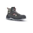 Upower Check L Botines de Seguridad - Talla 37 - Empeine en Gamuza Suave, Textile Ultra Transpirable, Puntal Composite, Antiperforacion, Antideslizante, Suela Doble Capa PU, Proteccion S1P FO SR - Color Negro