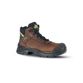 Upower Latitude RS L Calzado de Seguridad Botines - Talla 41 - Empeine Piel Pull-Up Hidrofugo, Toe Tapa Poliuretano, Puntal Composite, Antiperforacion, Antideslizante, Proteccion S3 FO SR - Color Marron