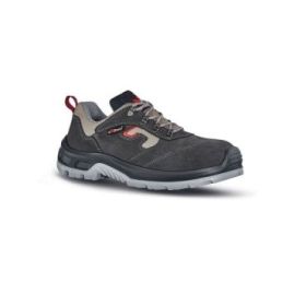 Upower Control L Botines de Seguridad - Talla 40 - Empeine Gamuza Suave, Textile Ultra Transpirable, Puntal Composite, Antiperforacion, Antideslizante, Proteccion S1P FO SR - Color Negro