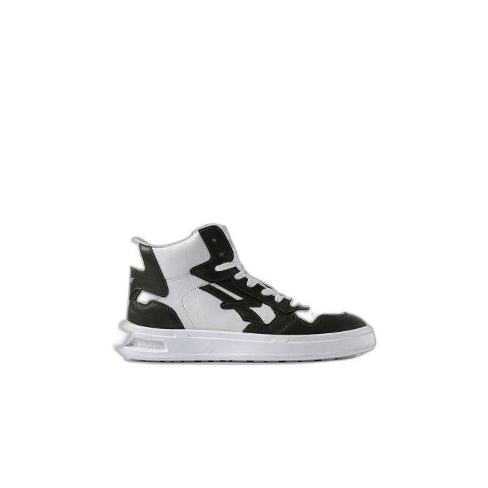 Upower Exa Calzado de Seguridad Alto - Talla 40 - Proteccion OB SR, Diseño Ergonomico, Suela Antideslizante - Color Blanco/Verde Oscuro