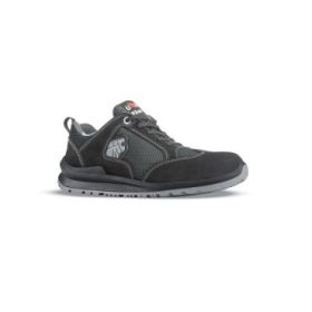 Upower Robert S Calzado de Seguridad Bajos - Talla 41 - Empeine en Gamuza y MESH Ultra-Transpirable, Puntal de Aluminio, Anti-Pinchazos, Antideslizante, Suela PU/PUTR, Proteccion S1PS FO SR - Color Gris Oscuro