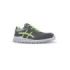 Upower Kimi S Calzado de Seguridad Bajos - Talla 37 - Empeine de Gamuza Transpirable, Puntal de Aluminio, Anti-Pinchazos, Antideslizante, Suela PU/PUTR, Proteccion S1PS FO SR - Color Gris/Verde
