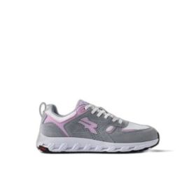 Upower Jackie Calzado de Seguridad Bajo - Talla 35 - Proteccion OB e FO SR - Color Gris/Rosa