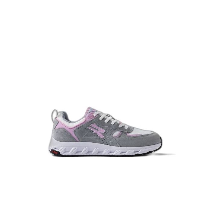 Upower Jackie Calzado de Seguridad Bajo - Talla 36 - Proteccion OB e FO SR - Color Gris/Rosa
