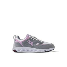 Upower Jackie Calzado de Seguridad Bajo - Talla 38 - Proteccion OB e FO SR - Color Gris/Rosa