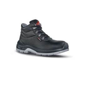 Upower Enough S Calzado de Seguridad - Talla 38 - Botines Ligeros, Microfibra Hidrofuga, Proteccion S3 CI HI SRC ESD, Suela Antideslizante, Puntal AirToe Composite - Color Negro