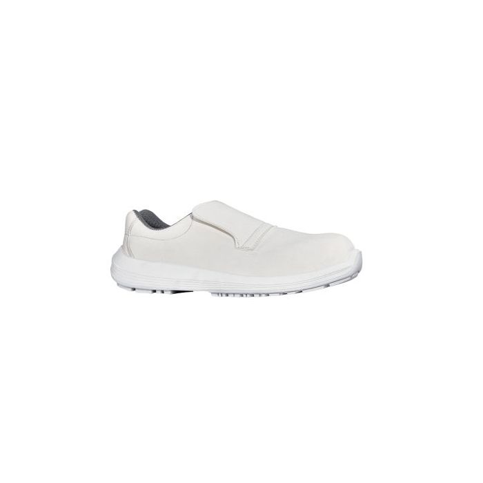 Upower Nurse O Calzado de Seguridad Bajos - Talla 46 - Empeine Microfibra Resistente, Puntal AirToe Composite, Suela Antideslizante, Proteccion S1 FO SR - Color Blanco