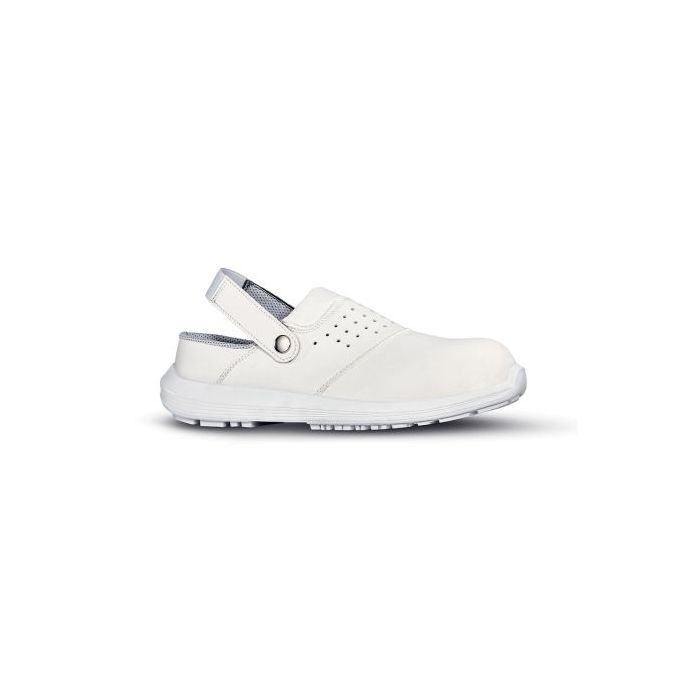 Upower Breeze O Calzado de Seguridad para Mujeres - Talla 37 - Comodos y Ligeros, Empeine en Microfibra, Suela Antideslizante, Puntal Composite, Proteccion SB e a FO SR - Color Blanco