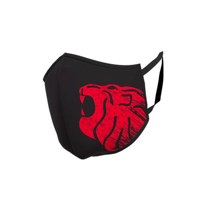 Upower Lion Face Mask Mascarilla Lavable - Talla Unica - Maxima Proteccion y Comodidad, Doble Tratamiento Antibacteriano y Anti-Gota, Tejido Repelente al Agua, Diseño Ergonomico - Color Negro Carbon