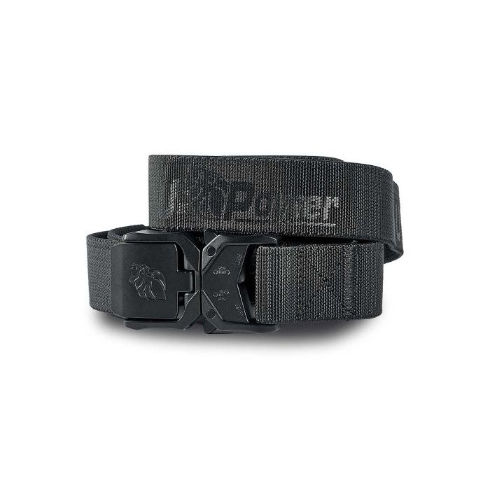 Upower Nite Belt Correa de Alta Calidad - Talla S/M - Ajuste Rapido, Resistente y Comoda, Cinta Elastica de Nailon, Hebilla de Liberacion Rapida - Color Negro Carbon