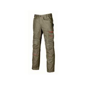 Upower Free Pantalon Multifuncional - Talla 46 - Multiples Bolsillos, Rodilleras Resistentes, Detalles Reflectantes, Costuras Triples, Proteccion DPI1, Cierre Resistente Arañazos - Color Arena