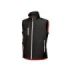Upower Climb Chaleco de Trabajo Soft Shell - Talla 2XL - Tejido Elastico Transpirable, Resistente al Viento y Agua, Bolsillo para Movil con Cremallera, Proteccion DPI1 - Color Negro Carbon