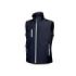 Upower Climb Chaleco de Trabajo Soft Shell - Talla XL - Tejido Elastico Transpirable, Resistente al Viento y Agua, Bolsillo para Movil con Cremallera, Proteccion DPI1 - Color Azul Marino