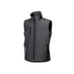 Upower Climb Chaleco de Trabajo Soft Shell - Talla 4XL - Tejido Elastico Transpirable, Resistente al Viento y Agua, Bolsillo para Movil con Cremallera, Proteccion DPI1, Corte Ajustado - Color Gris Meteorito