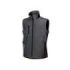 Upower Climb Chaleco de Trabajo Soft Shell - Talla S - Tejido Elastico Transpirable, Resistente al Viento y Agua, Bolsillo para Movil con Cremallera, Proteccion DPI1 - Color Gris Meteorito