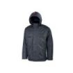 Upower Snow Chaqueta Funcional con Multiples Bolsillos - Talla 4XL - Capucha Ajustable, Mangas Preformadas, Detalles Reflectantes, Proteccion DPI1, Refuerzo Trasero - Color Gris Meteorito