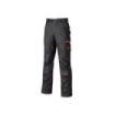 Upower Nimble Pantalon de Trabajo en Sarga de Polialgodon - Talla 52 - Multiples Bolsillos, Refuerzos en Velcro, Cintura Elastica, Proteccion DPI1, Cierre Cremallera y Boton Resistente - Color Gris Meteorito