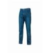 Upower Romeo Vaqueros de Trabajo - Talla 28 - Tejido Elastico, Multibolsillos, Ajuste Slim Fit, Proteccion DPI1 - Color Azul Indigo