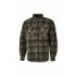 Upower Willow Camisa de Felpa Acolchada - Talla 3XL - Mangas Largas, Interior Guateado, Multiples Bolsillos, Cierre Botones a Presion, Proteccion DPI1 - Color Verde Oscuro y Negro